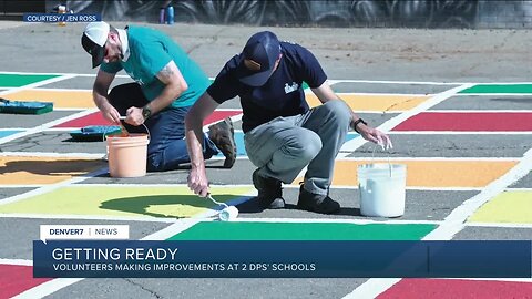 Volunteers sprucing up 2 DPS schools