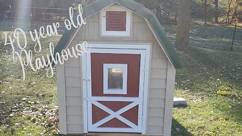 Playhouse Makeover #over40years #kids #play