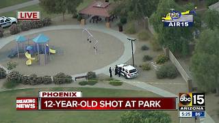 12-year-old shot at a park in southwest Phoenix