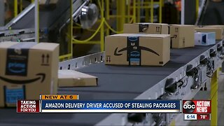 Amazon delivery driver arrested for stealing packages