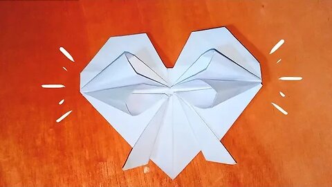 How To Make A Paper Heart Folding - Origami Heart Tutorial