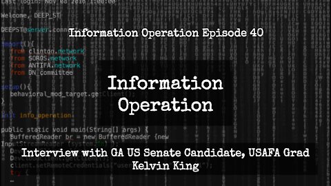 IO Episode 40 - Interview with GA US Senate Candidate, USAFA Grad Kelvin King