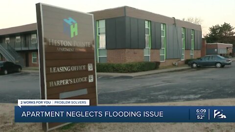 Apartment neglects flooding issue