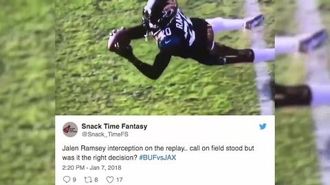 Jaguars Jalen Ramsey Ends Bills Season With Last Minute Interception