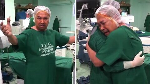 Doctor enables man to see again after 19 years
