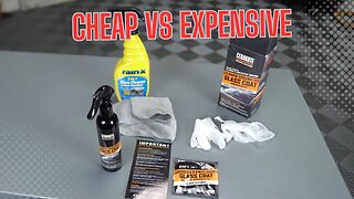 CHEAP VS EXPENSIVE: Cerakote Rapid Ceramic Glass Coat VS Rain X 2-1 Glass Cleaner & Repellant