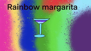 Rainbow margarita