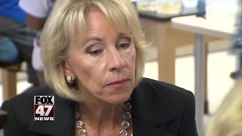 Secretary of Education visits Michigan schools