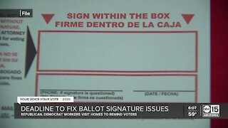 Deadline to fix ballot signature issues approaches