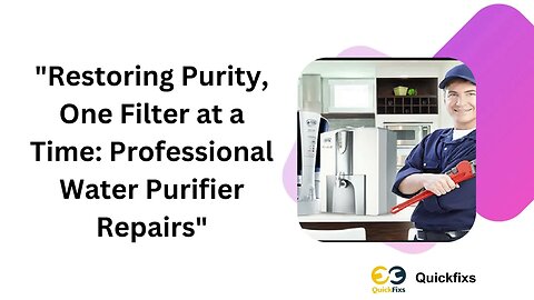 Hire Water Purifier Repair Service In Bhosari.