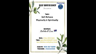 Self Sufficiency Series, Part 5 - Self Defense