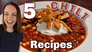 Gimme CHILI!!! 5 of the BEST CHILI recipes for Fall!!