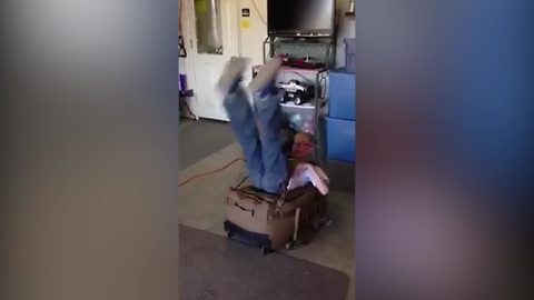 "Kid And Backpack Fail"