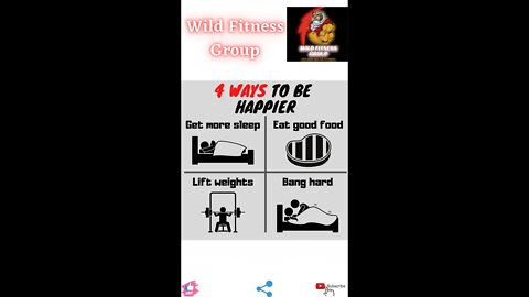🔥4 ways to be happier🔥#fitness🔥#wildfitnessgroup🔥#shorts🔥