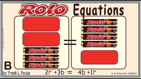 VISUAL ROLO 2r+3b=4b+1r EQUATION _ SOLVING BASIC EQUATIONS _ SOLVING BASIC WORD PROBLEMS