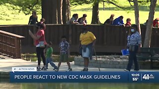 KC metro residents react to new CDC mask guidelines