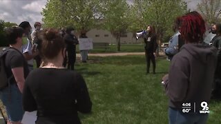 NKU students march to protest repeated racist vandalism