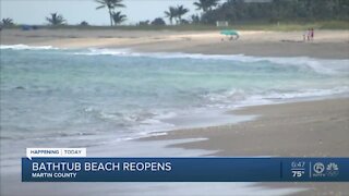 Bathtub Beach reopens in Martin County