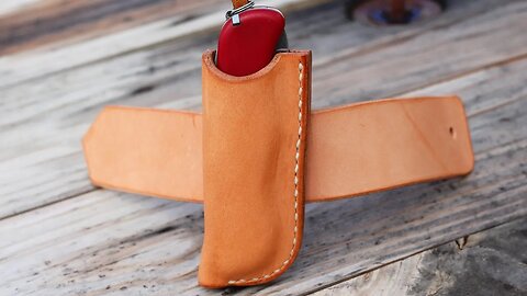 Make a Leather Knife Sheath | Designing the Pattern and Making the Sheath