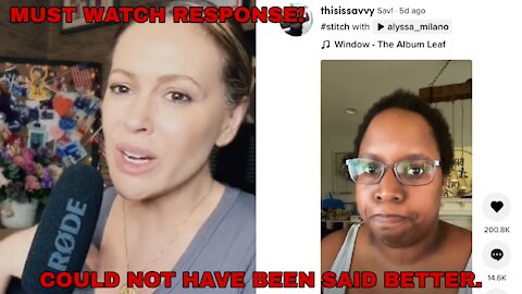 Alyssa Milano Gets Educated By thisissavvy sav! On TikTok