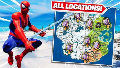 NEW SPiDERMAN MYTHIC in Fortnite! (All Web Shooters Locations)