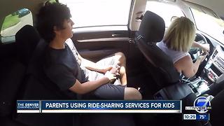 Parents using Uber, Lyft to drive unacompanied kids around town