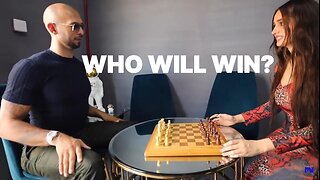ANDREW TATE PLAYS CHESS AGAINST MO'S SISTER😎♟️