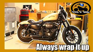 Vance & Hines Short Shots Pipe Wrap Step By Step - Harley Iron 883