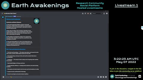 Earth Awakenings - Livestream 1 - #1347