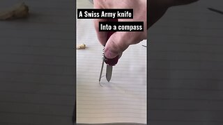 Huntsman Lite Swiss Army Knife - Compass tool hack