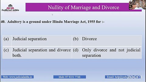 Class 13- Matrimonial Causes under Hindu Law | Part 4