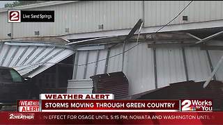 Wind gusts cause damage in Sand Springs