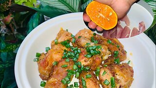 Delicious Sweet and Sour Chicken with Orange Juice Extract | Learn How to Cook