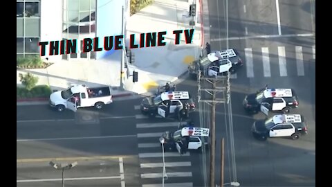 Man taken into custody after leading LAPD on pursuit in Exposition Park !