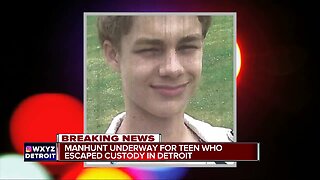 Teen wanted for escaping police custody in Detroit, may still be wearing handcuffs