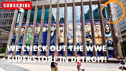 We Check Out The WWE Superstore In Downtown Detroit for SummerSlam!
