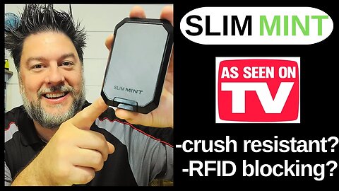 Slim Mint wallet review. RFID blocking as seen on TV wallet [530]