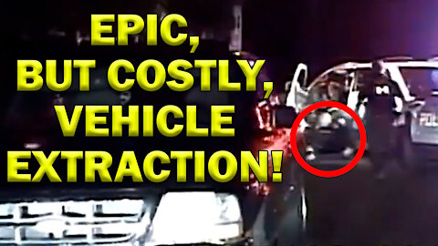 Epic, But Costly, Vehicle Extraction By Police Officer - LEO Round Table S06E33b