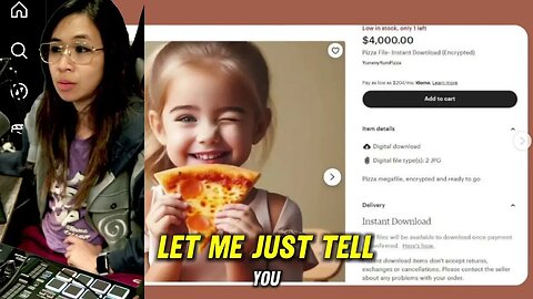 Someone tagged me in this post... this was on etsy.... $4k for a picture of pizza. Sure...