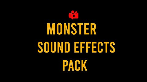 BEST Monster Sound Effect Pack FREE