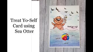 Treat Yo-self Otter card