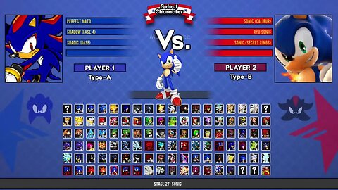 Perfect Nazo&Shadow fase 4&Shadic sonic VS Sonic calibur&Ryu sonic & Sonic secretISonicBattleMugenHD