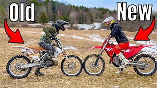 9-Year-Old 250 2 Stroke vs Modern 4 Stroke!