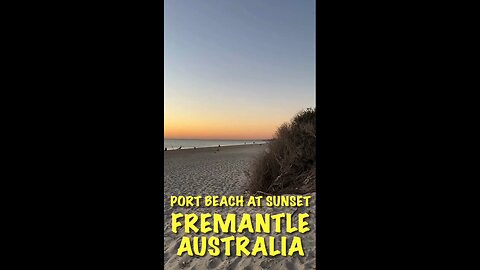 Exploring Perth Australia: Port Beach at Sunset Fremantle #shorts