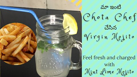 Chota Chef's Mint Lime soda Recipe_ Mint Lime Mojito Recipe _ How to make virgin mojito MyMoMsPride