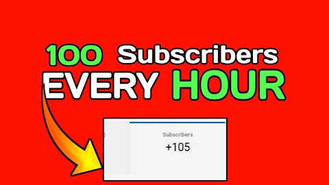 How To Get 100 Subscribers *EVERY HOUR* (My Secret) | Part 1