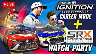 🔴 LIVE - NASCAR '21: Ignition Modded Career + SRX Watch Party - Week 1