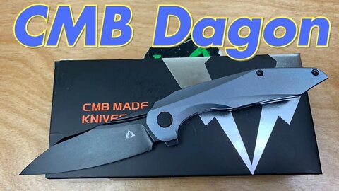 CMB Dagon titanium flipper knife ! Bolt Vision design ! Full sized yet so lightweight !