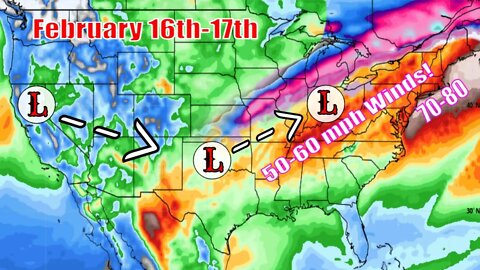 Major Winter Storm Bringing Ice Storm, Damaging Winds & Major Snowfall - The WeatherMan Plus