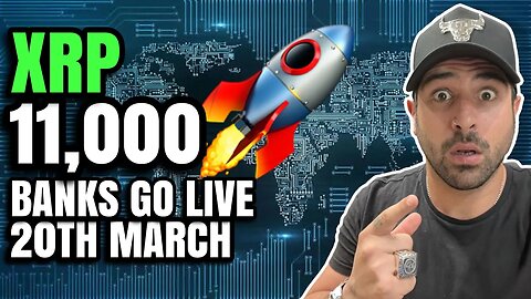 😱 XRP RIPPLE ISO20022 GOES LIVE 11,000 BANKS 20TH MARCH | BET ON BITCOIN TO $1.0M IN 90DAYS 😱